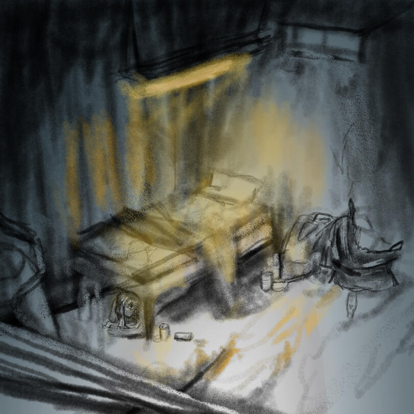 20 USD- Polished Sketch w/ Minimal Palette